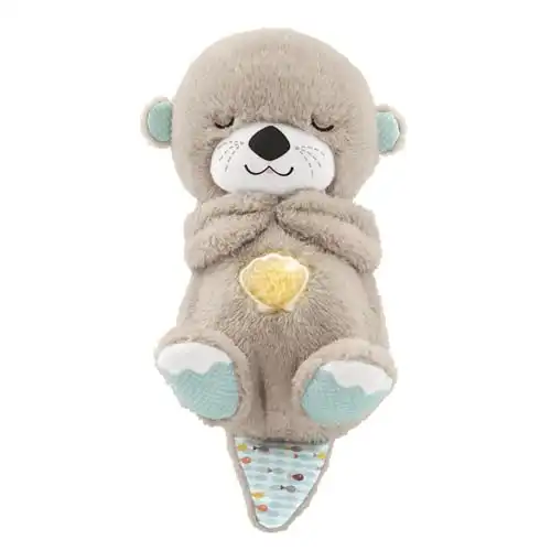 Fisher-Price Schlummer Otter Kuscheltier mit Atembewegung und Musik