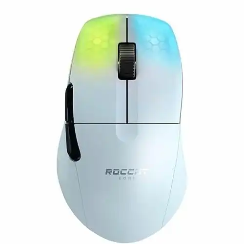 ROCCAT Kone Pro Air Ergonomische Hochleistungs-Wireless-Gaming-Maus, Weiß