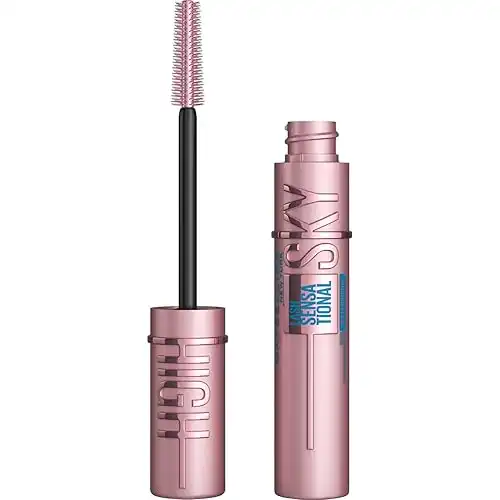 Maybelline New York Wasserfeste, schwarze Wimperntusche für extrem lange Wimpern