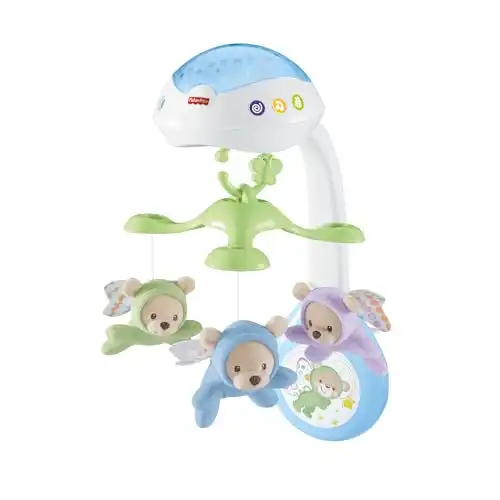 Fisher-Price 3-in-1-Traumbärchen-Mobile, Mobile für Babybett.